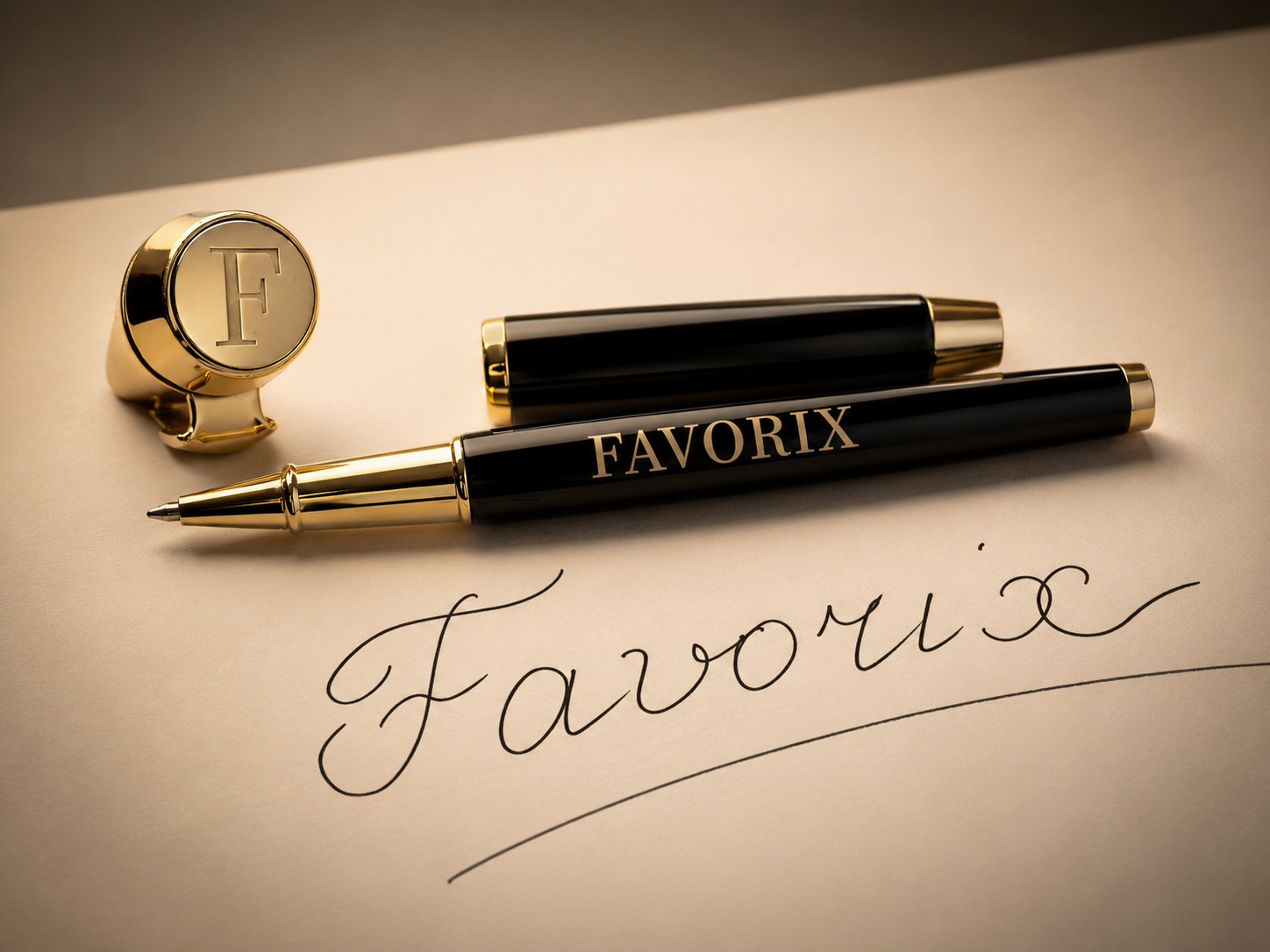 Luxury Metal Gel Pen Black Ink Gift Box Premium Writing Favorix Pen