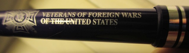 Vintage Veterans of Foreign Wars of the United States Push/Click Ballpoint Pen