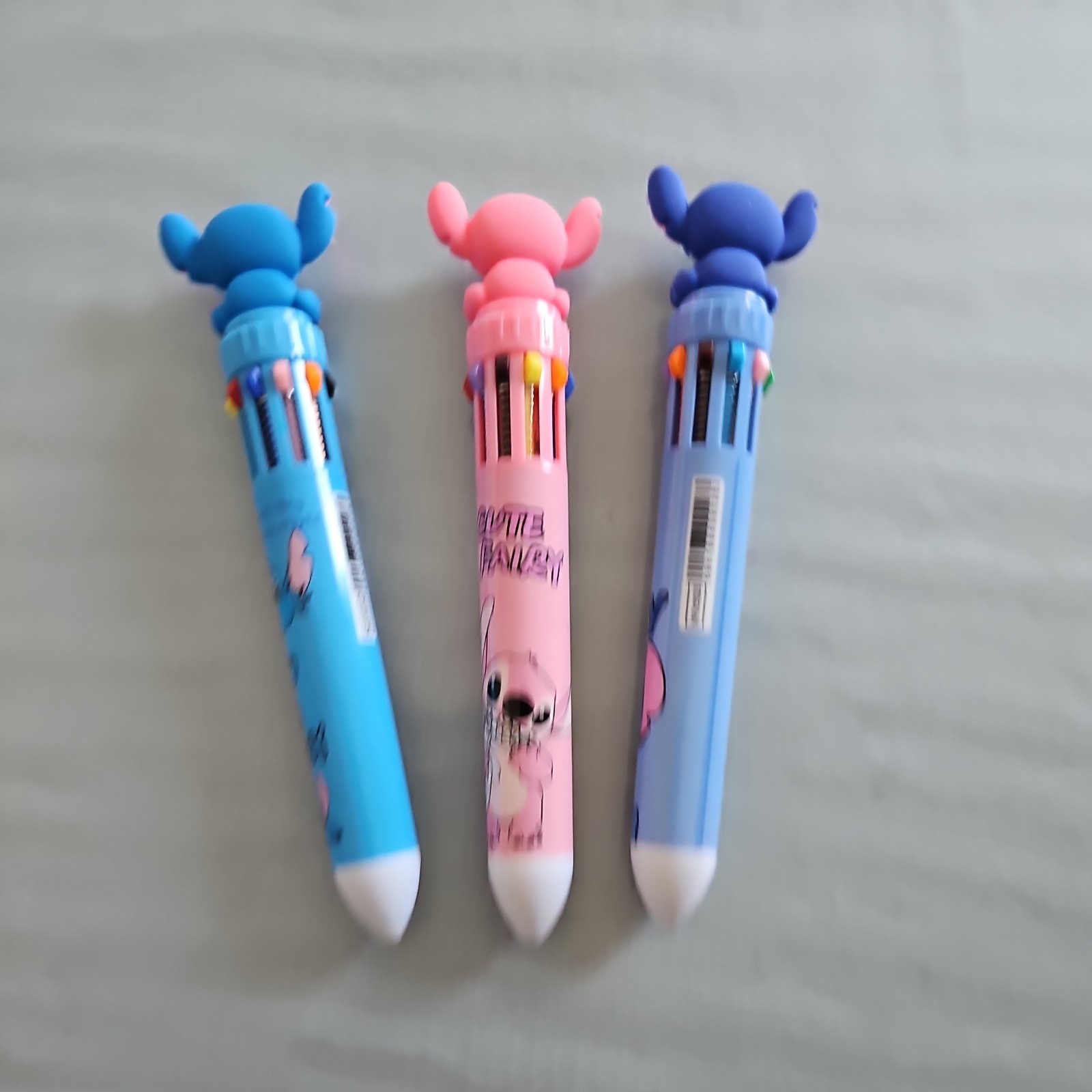 Lot Of Three (Random Design) Cartoon Figure Stitch 10 Ink Color pen.