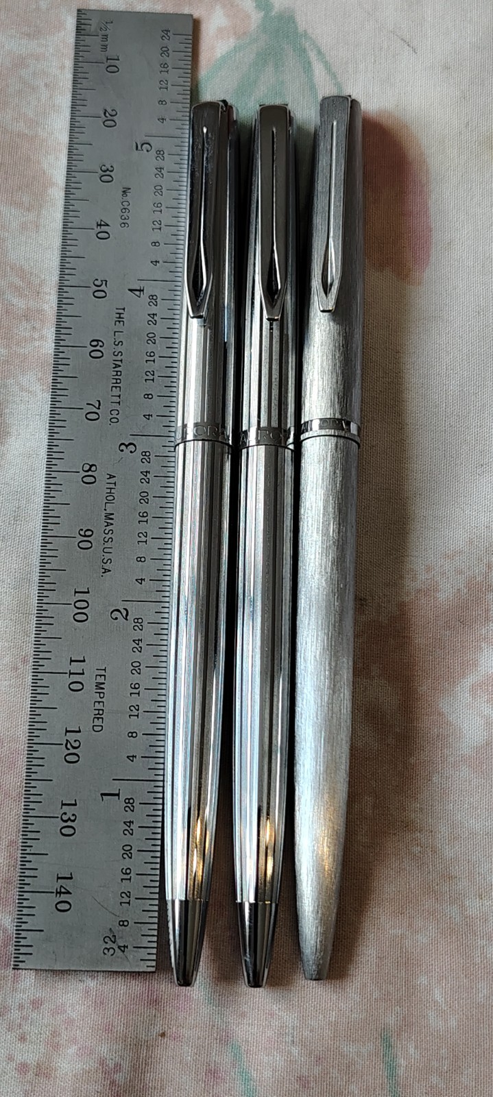 LOT OF 3 AURORA BALL POINT PENS MADE IN ITALY