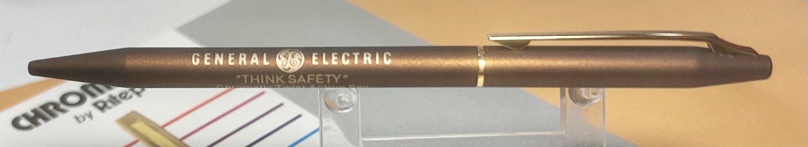1986 Ritepoint CHROMATIC Standard Salesman Sample CR-732 GENERAL ELECTRIC Pen