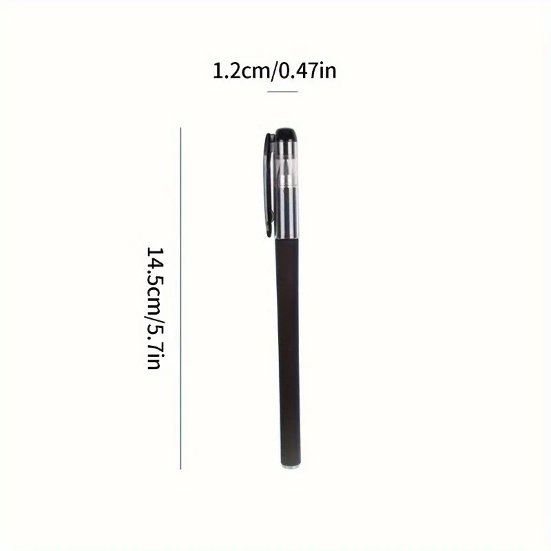 5/10/20pcs Quick-Drying Gel Pens, 0.5mm Fine Tip, Black Ink – Ideal Choice for O