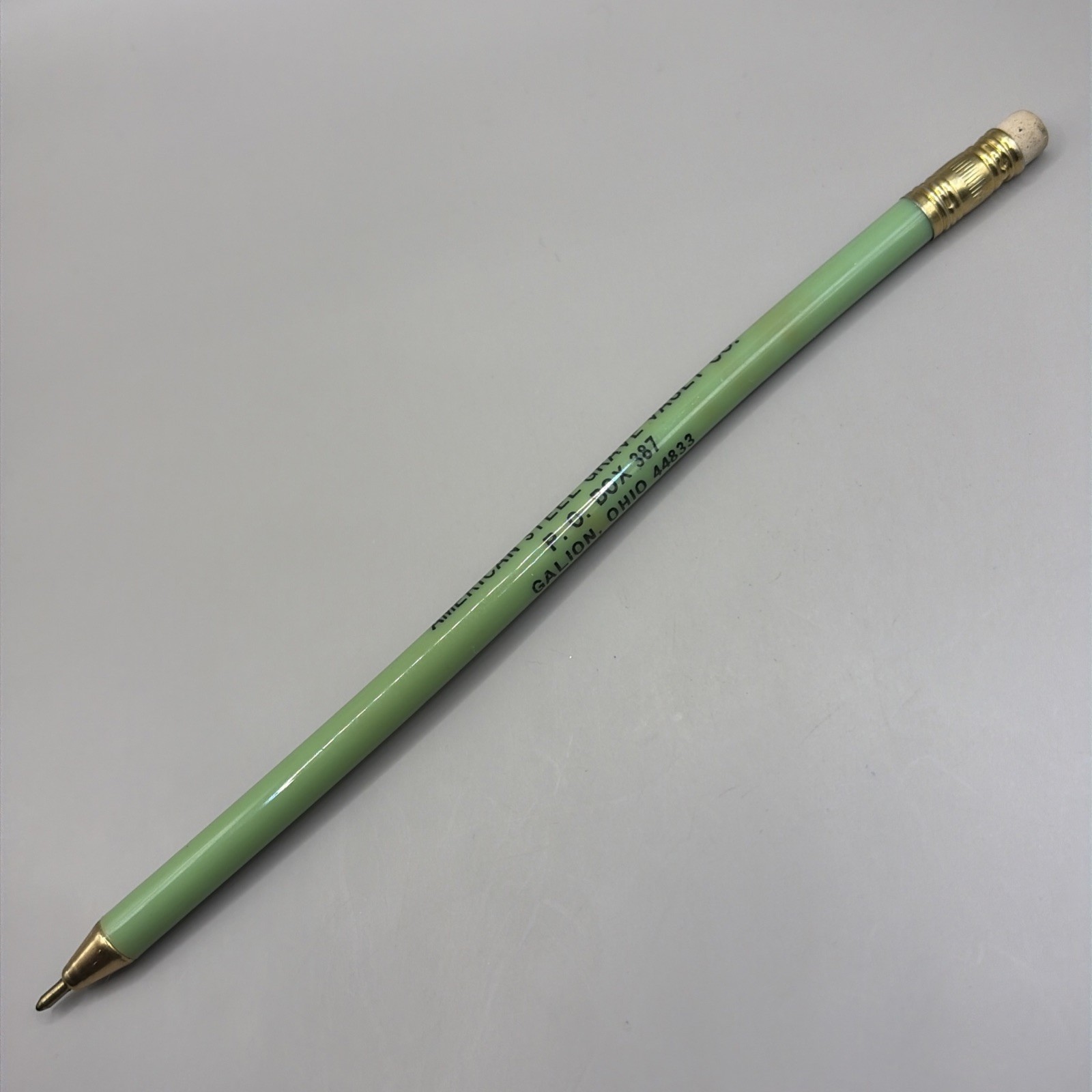 VTG Ballpoint Stick Pen AMERICAN STEEL GRAVE VAULT CO. Galion Ohio OH