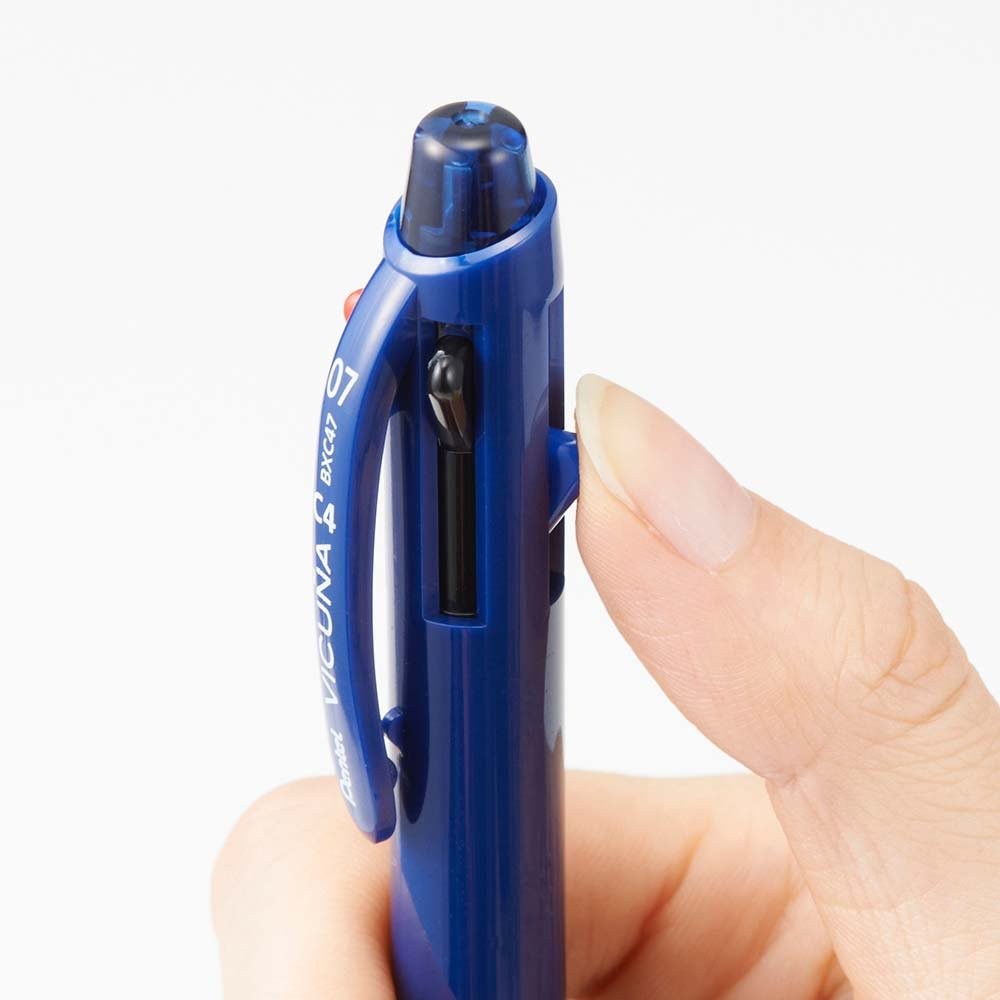 Pentel Vicuna Fine Point 4 Color Ballpoint Pen Black Red Blue Green 0.7mm