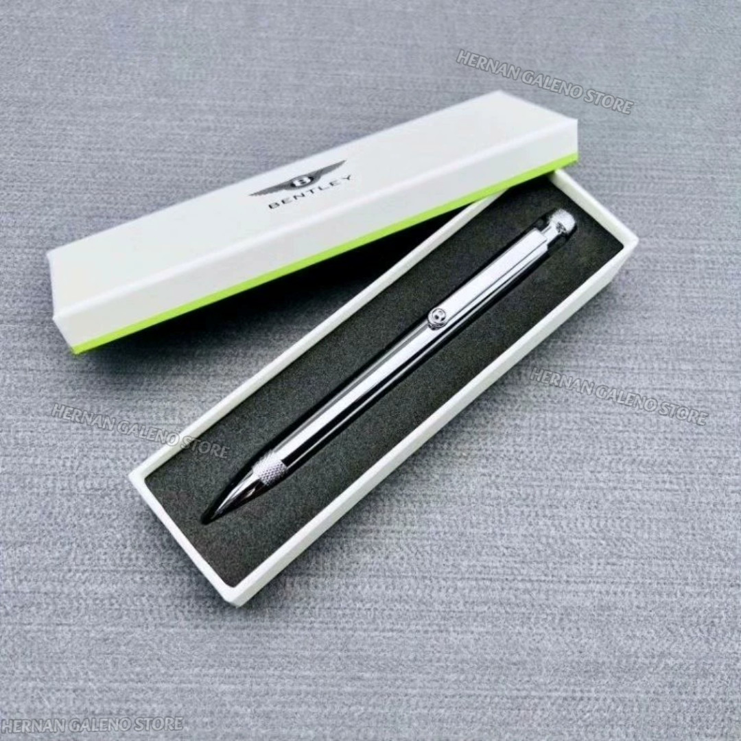 💥Bid Bentley Black Silver Ballpoint Pen Executive Gift Box Luxury💥