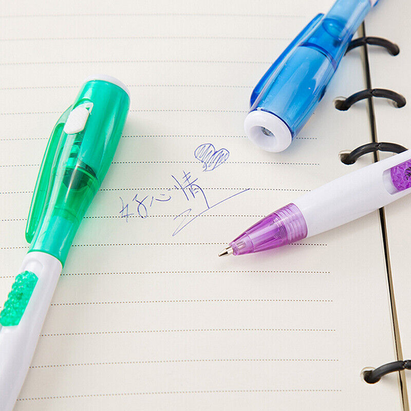1pc Multifunctional Ballpoint Ball Point Pen With LED Flashlight Light NEW