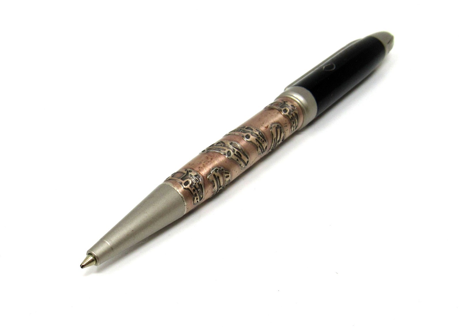Vintage Mercedes Benz Collectible Ball Point Pen Twist Open Embossed Car Design