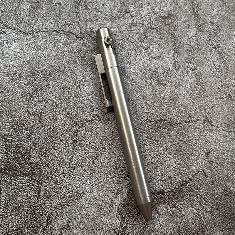 New EDC Titanium Alloy + POM / PEEK / PEI Pocket Pen Ballpoint Signature Gel Pen