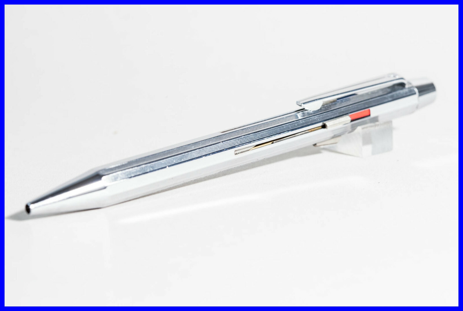 PRE or OFF SERIES 70’s Nice & elegant FEND Chrome 4-color Ballpoint pusher pen