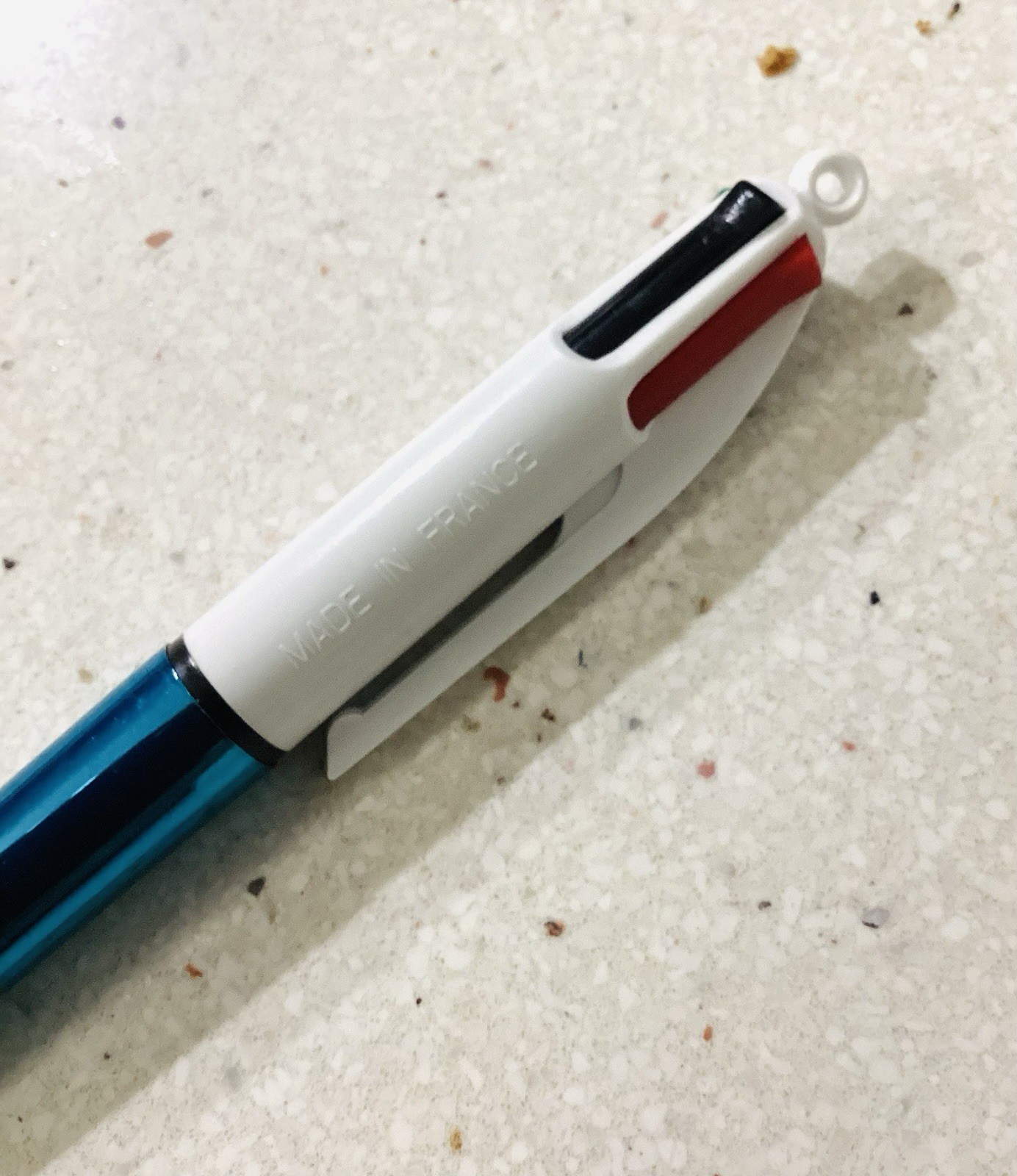 Vtg BIC Multi 4 Color Pen Made in France Click Ballpoint Green Blue Red Black