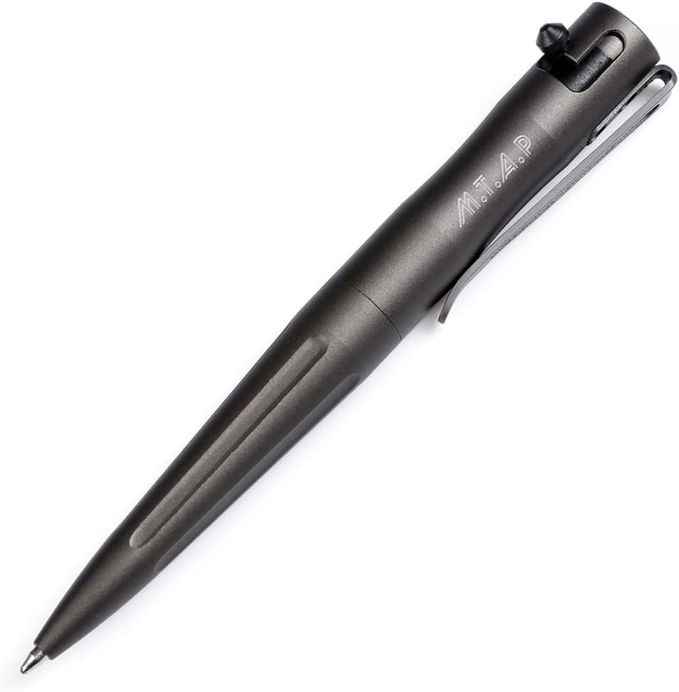 Cool Hand 4.3» EDC Tactical Bolt Action Pen w/MTAP Logo, Compact Size Aluminum