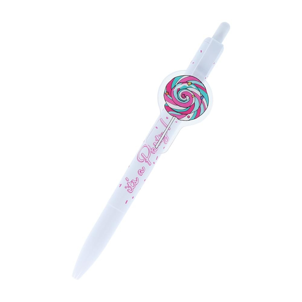 Sun-Star Stationery Ballpoint Pen with Plate, PARTY TIME, S4653963