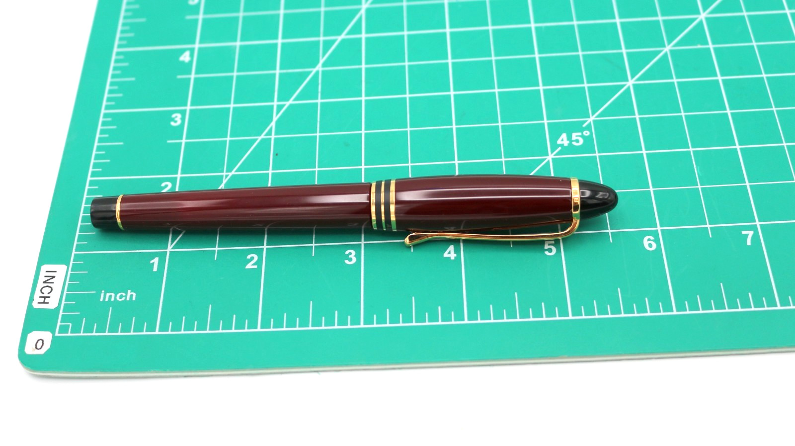 Aurora Optima Burgundy Ballpoint Pen Made In Italy w/ Box & Paper *Black Ink*