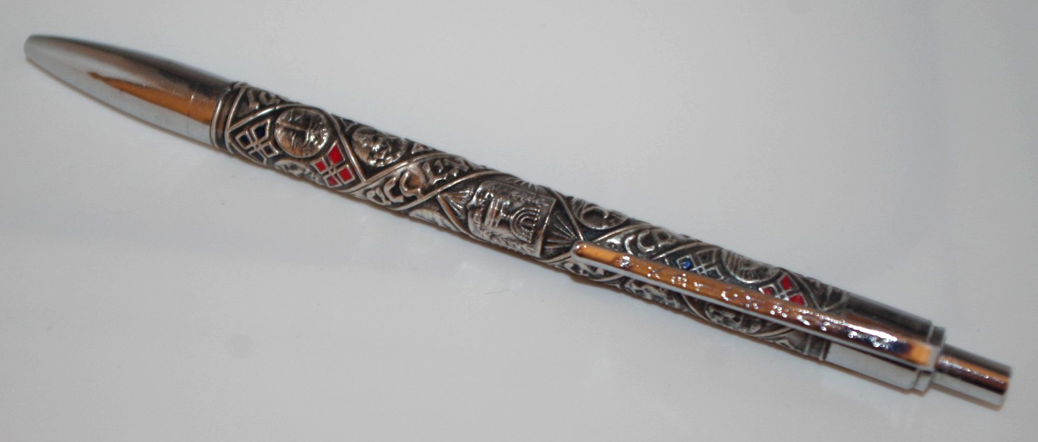 L5 VTG 925 ENAMEL STERLING SILVER BALLPOINT PEN SILVEROLEX 12 Tribes of Israel