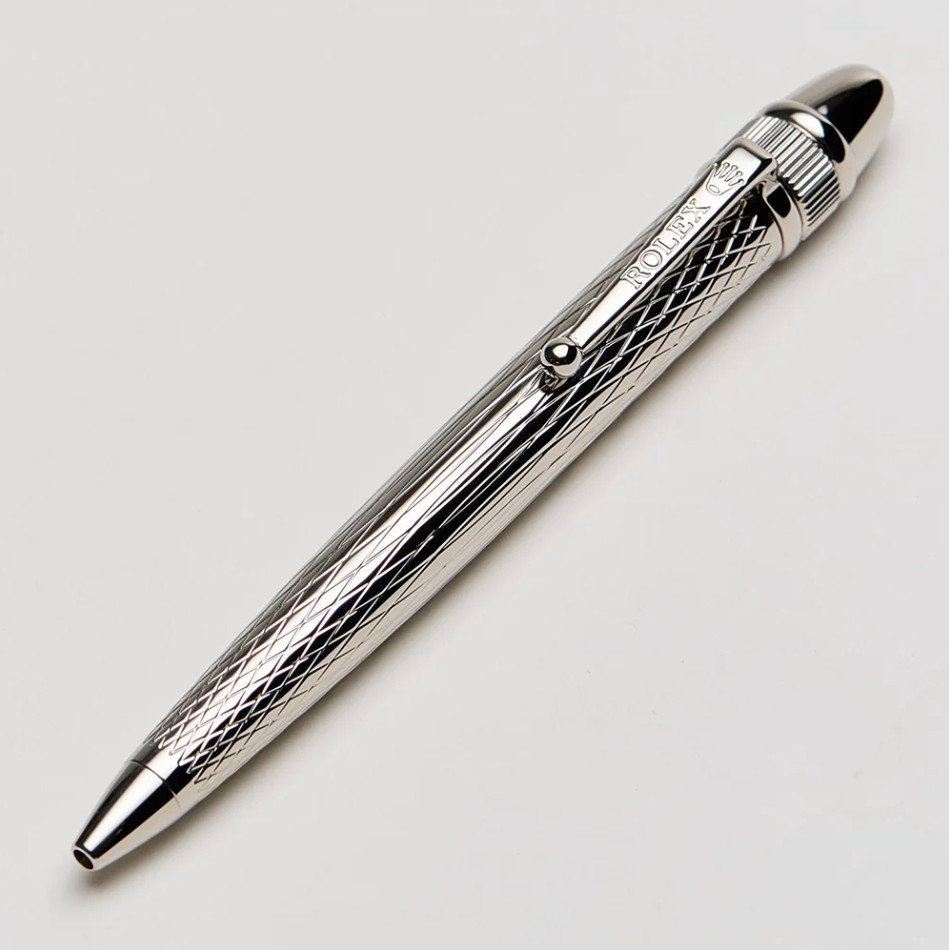 ROLEX Vintage Style Palladium Finish Ballpoint Pen New Boxed AD VIP Gift