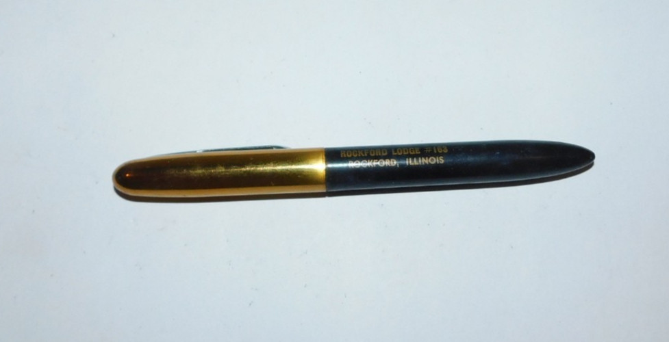 NEAT VINTAGE RITEPOINT PEN WITH ROCKFORD IL MOOSE LODGE