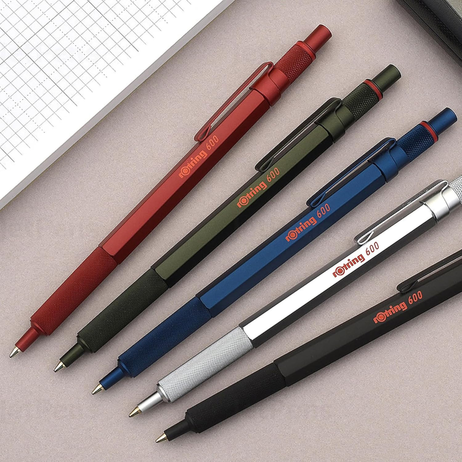 600 Ballpoint Pen, Medium Point, Black Ink, Black Barrel, Refillable, 1 Count –