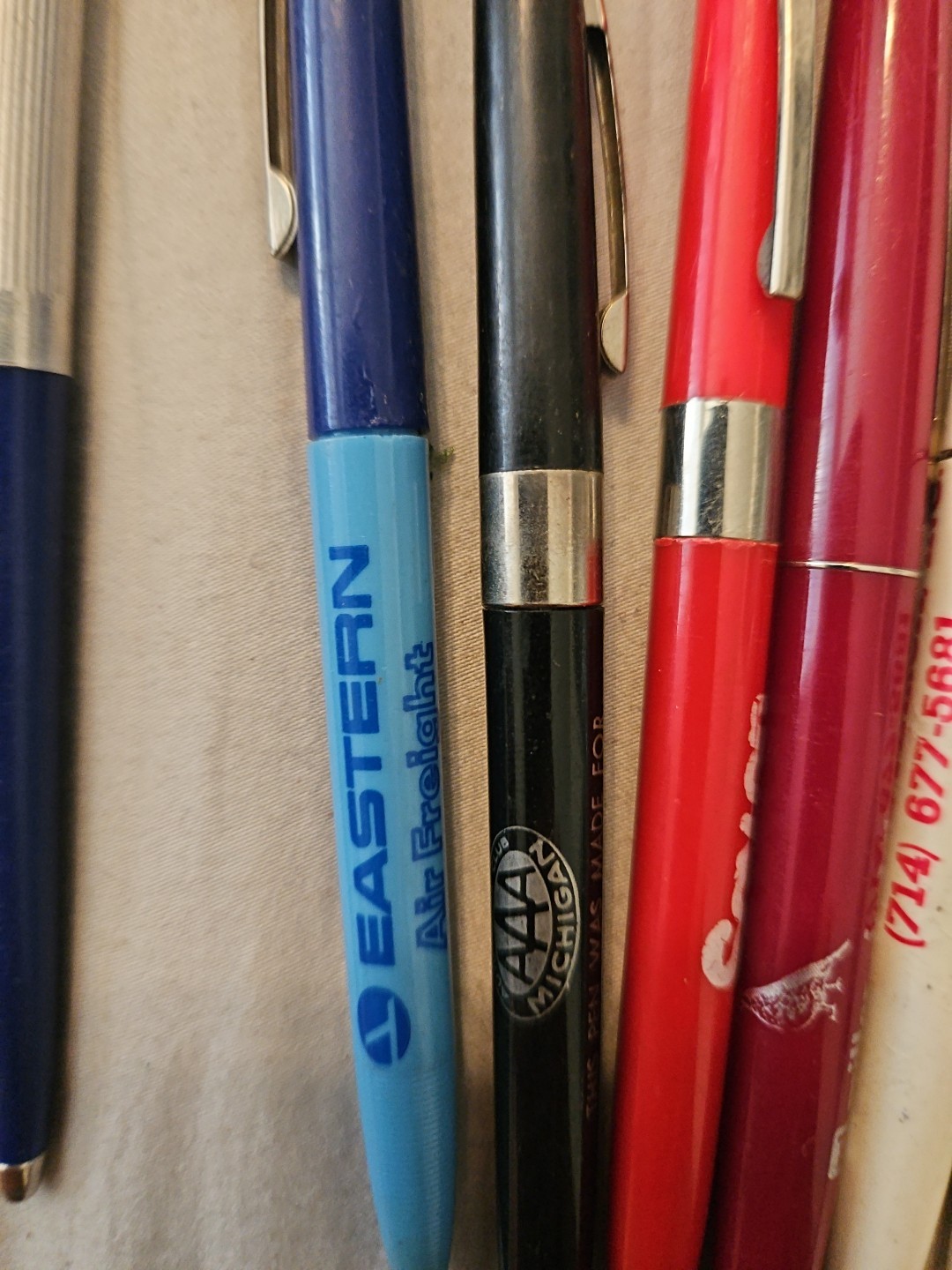 Lot of 15 Vintage Advertising Ballpoint Pens Branded Rare Collectibles + Bic