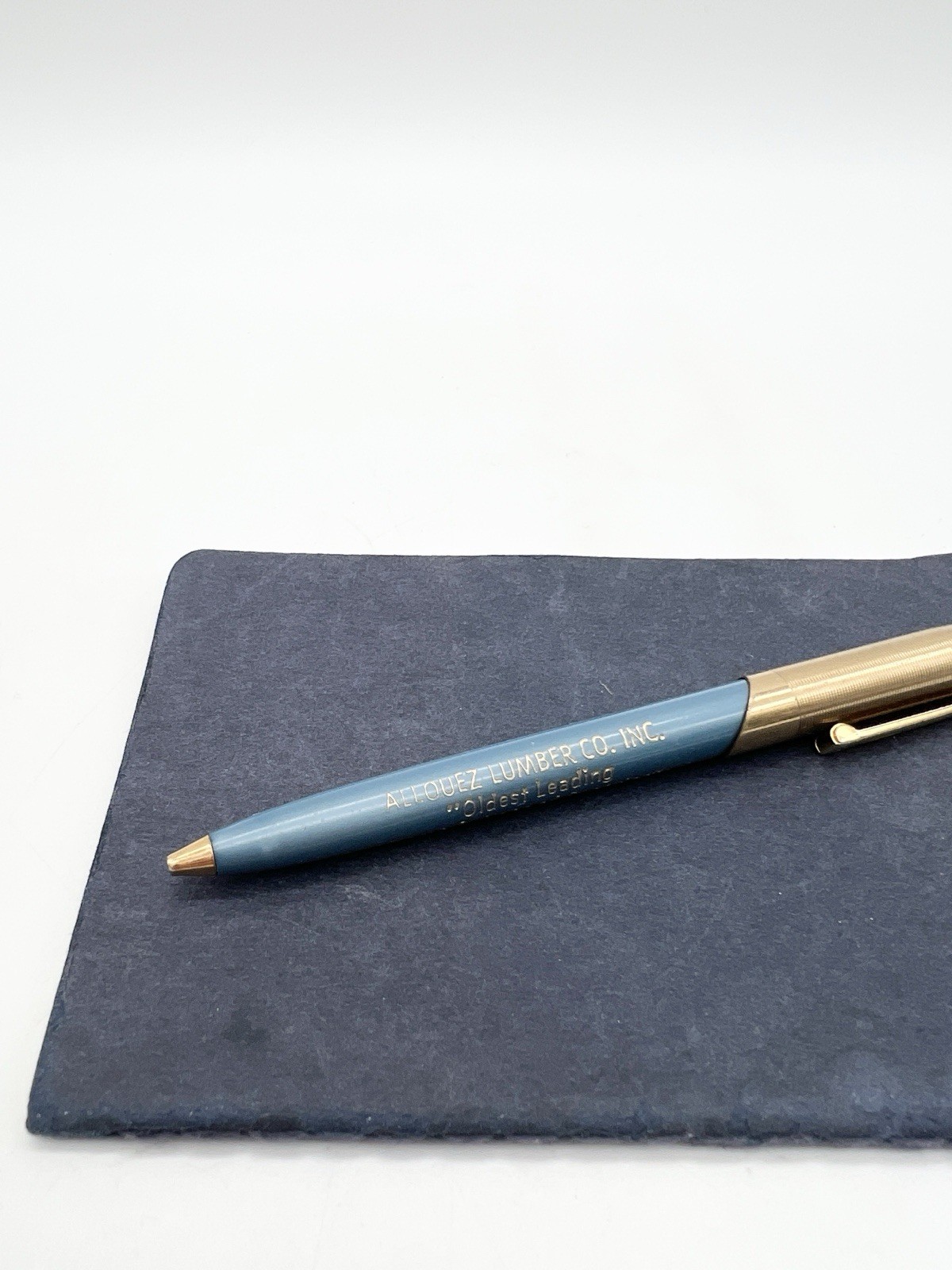 Vintage 60s Allouez Lumber Co Advertising Pen Superior WI Unipeco Mt Vernon NY
