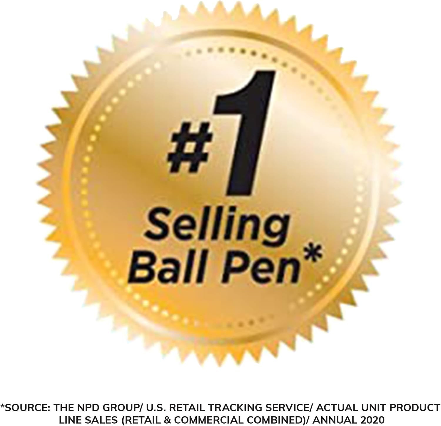 Pack of 10 Ballpoint Pen – Black Ink Ball Point Pens for Office Writing School