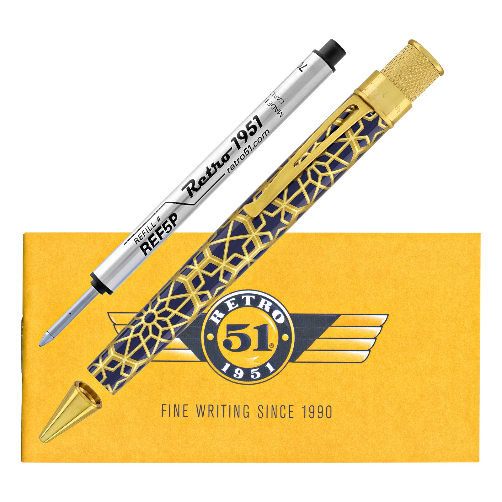 Retro 51 Tornado Metropolitan Rollerball and Pencil Set in Geometric – NEW