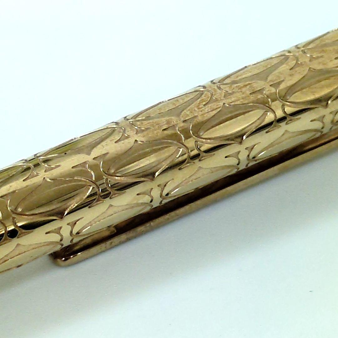 Cartier C de Ballpoint Pen Stationery Gold Authentic Unisex RARE w/ boxed