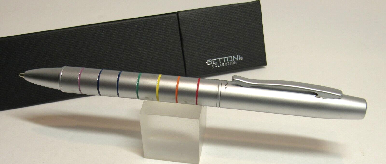 Bettoni Simona Ballpoint Pen- Metal body, twist action-Gift Box-CLOSEOUT