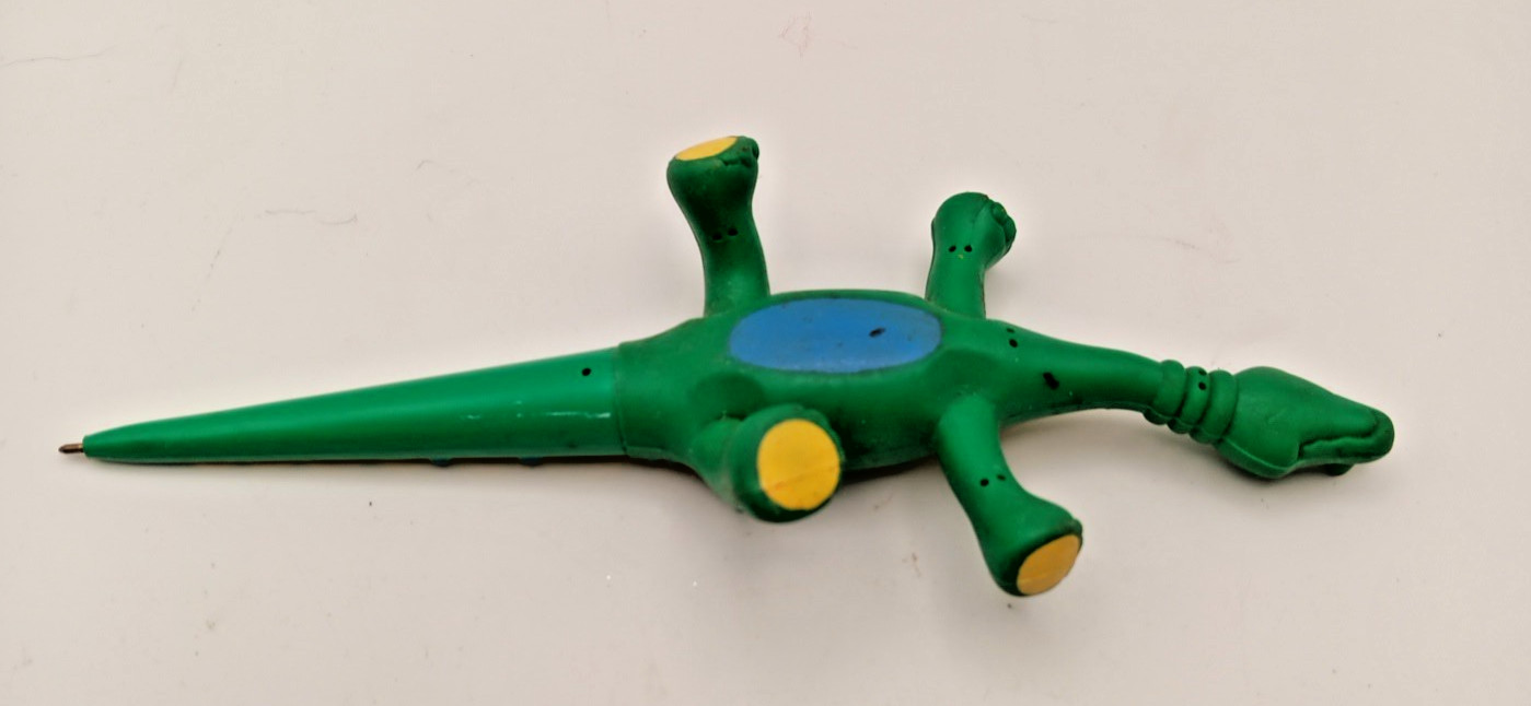 Vintage 90s Loch Ness Monster Ink Pen 8″ long Pen Ink Is Dry Collectable as Is