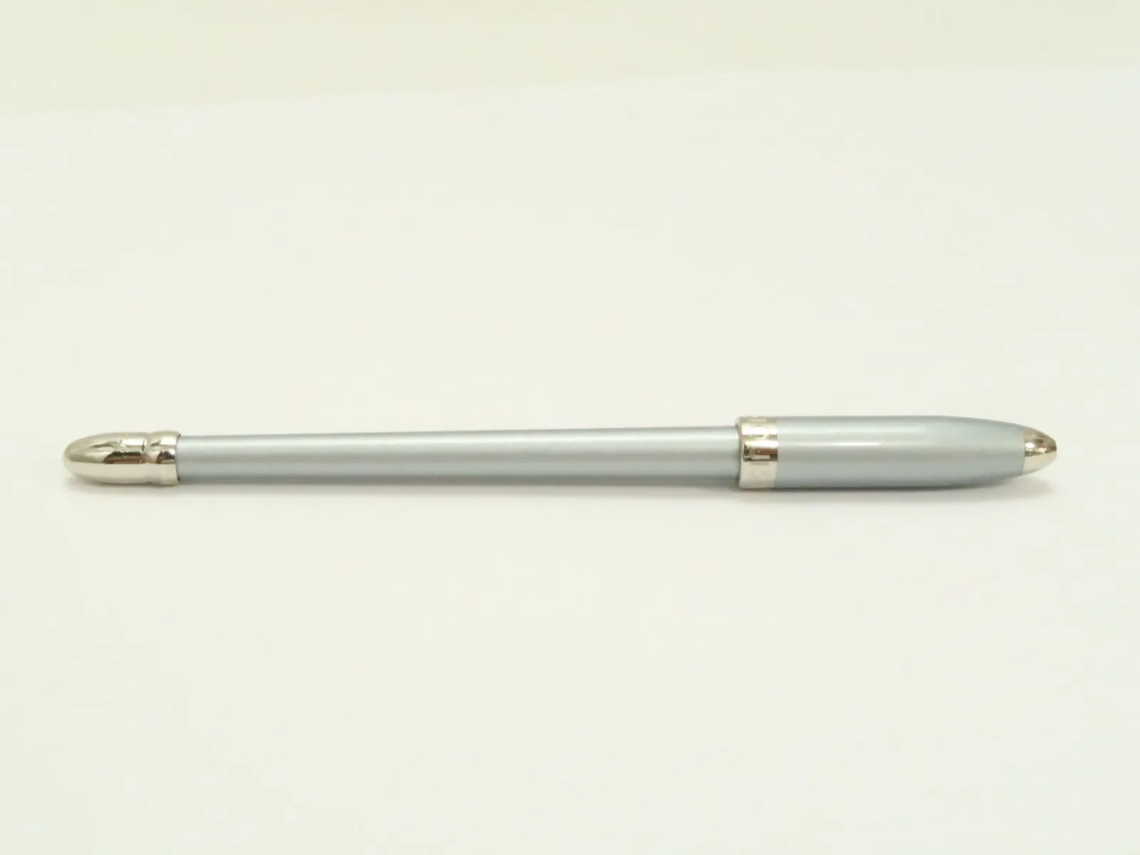 Louis Vuitton Ballpoint Pen Silver Metal Body Only Good Condition Used Japan