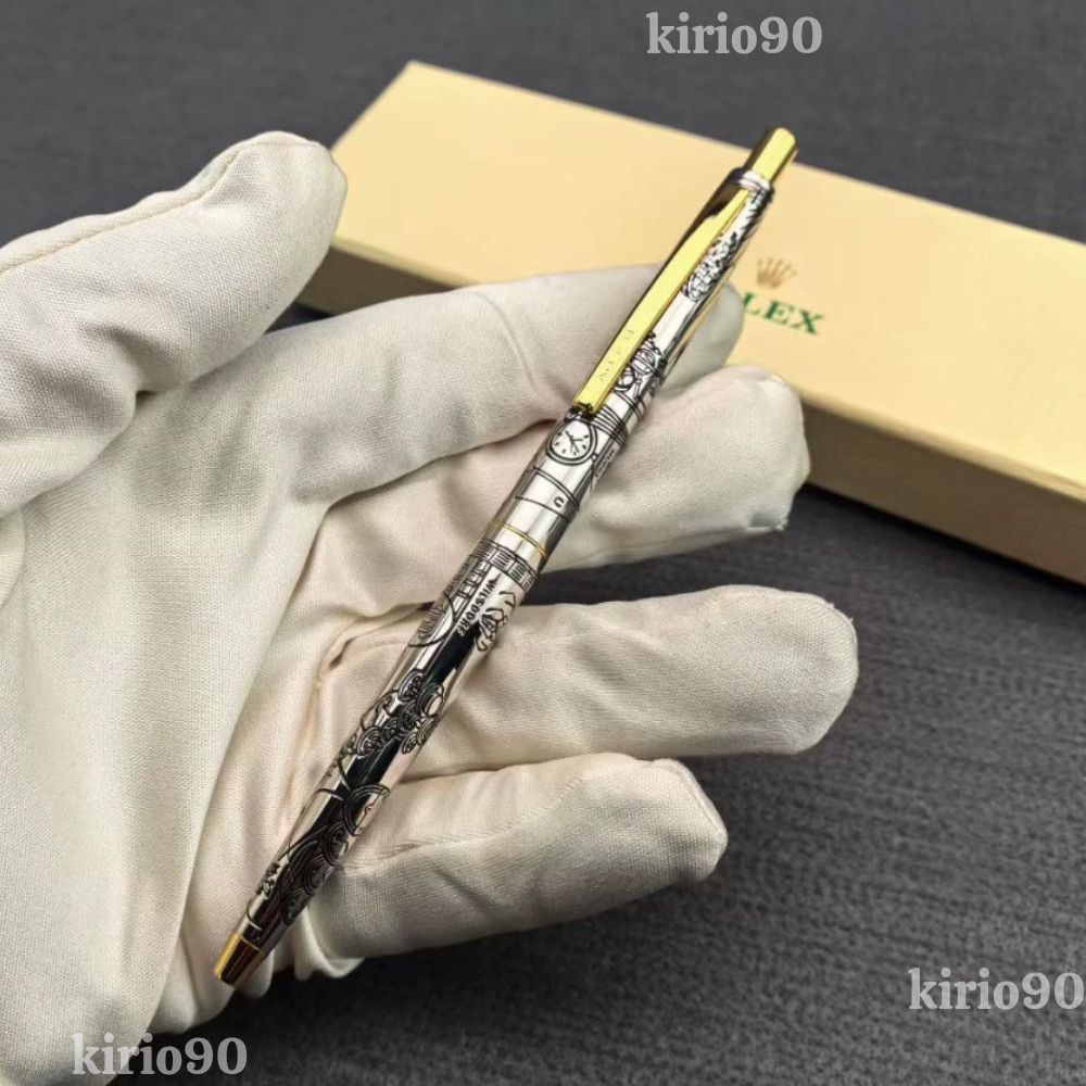 HOT ROLEX Vintage Collectible Ballpoint Pen Silver Gold Luxury New With box💥