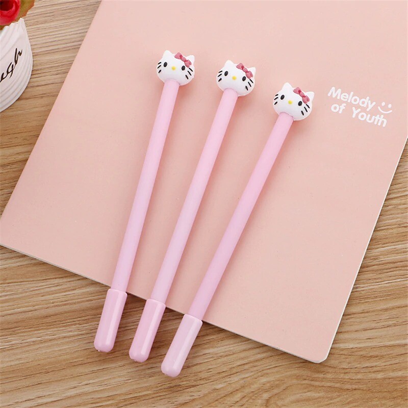 Gel Pen1Pcs Cute Creative Cat Cartoon Kawaii Office School Pen cartoon Kid Gift
