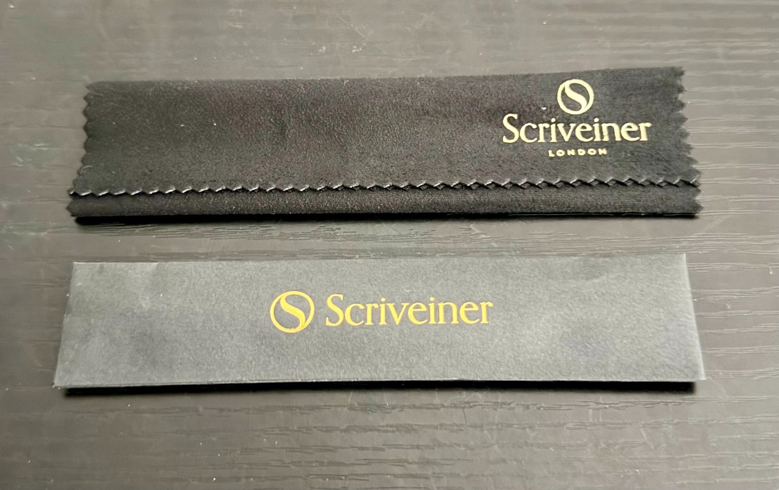 Scrivener of London Ballpoint Pen Silver and Gold Lacquer, Made in Germany -NEW