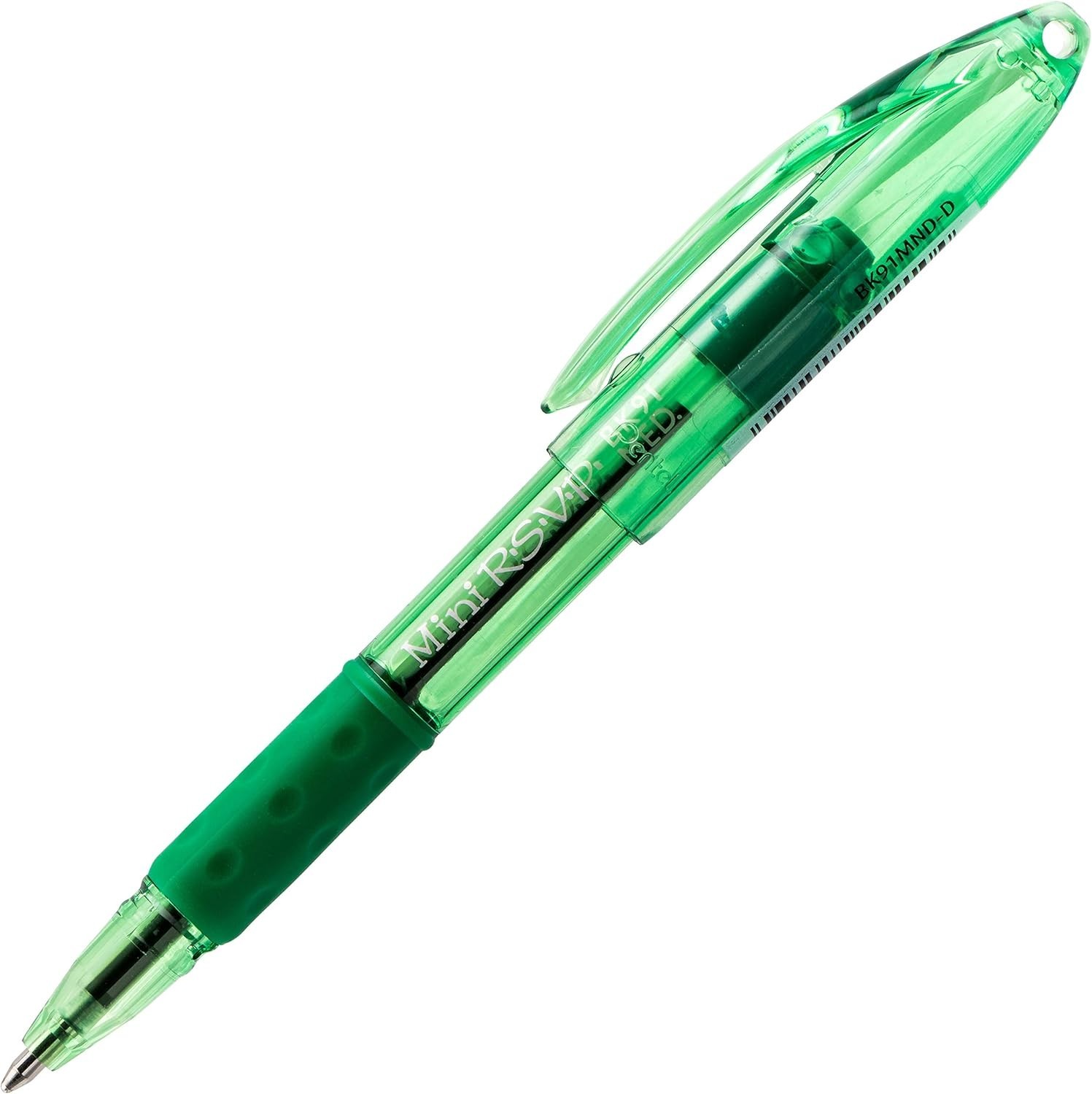 RSVP Mini Ballpoint Pens – Assorted Colors, 1.0mm Pack of 8 with Key Ring