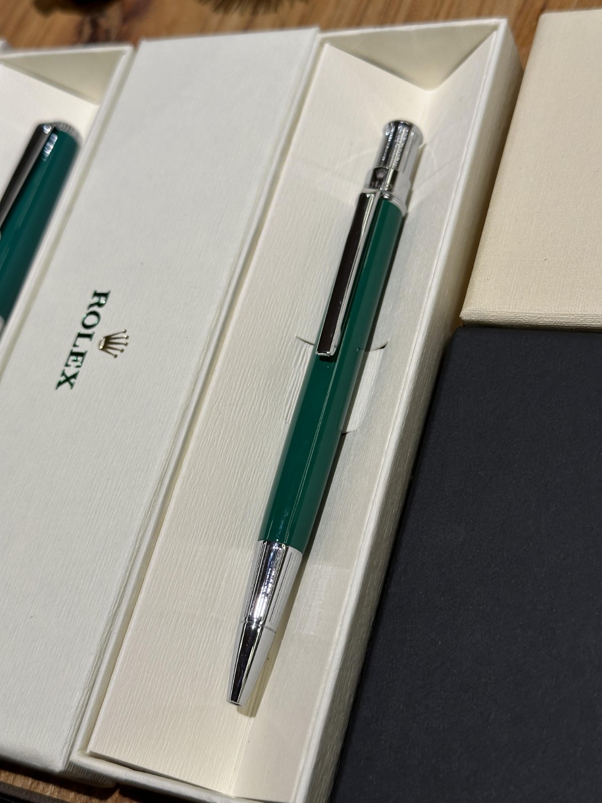 Rolex Emerald Green Oyster Ballpoint Pen – Click Action VIP Gift New In Box