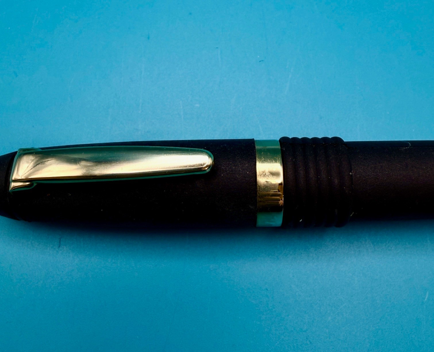 Wecle Ball Point Pen Rare Vintage Black Gold Tone Trim Collector Japan Signed