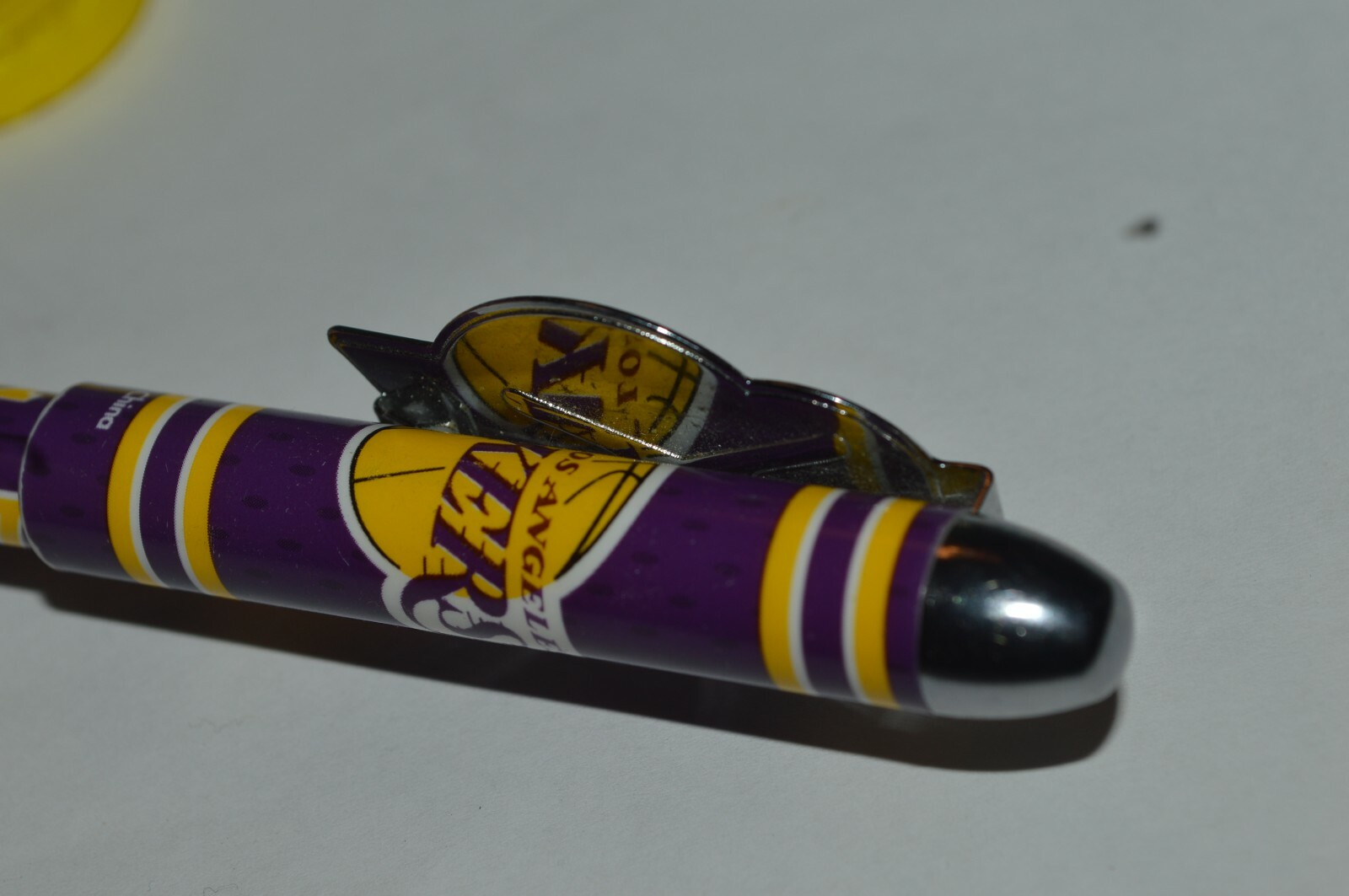 LOS ANGELES LAKERS Ballpoint Pen National Design Purple Used Very Good