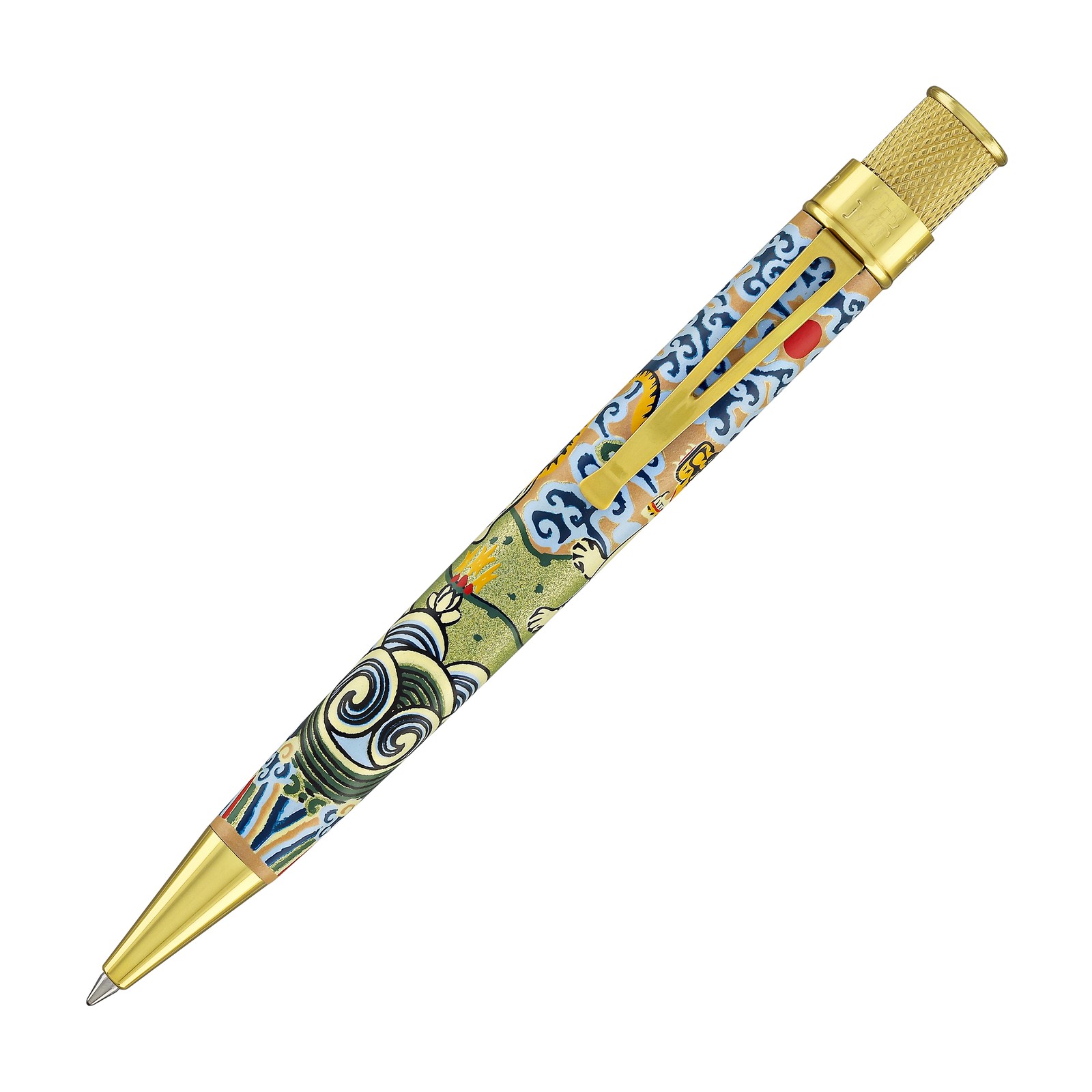 Retro 51 Tornado Metropolitan Rollerball in Chinese Tiger Rank Badge -NEW in Box