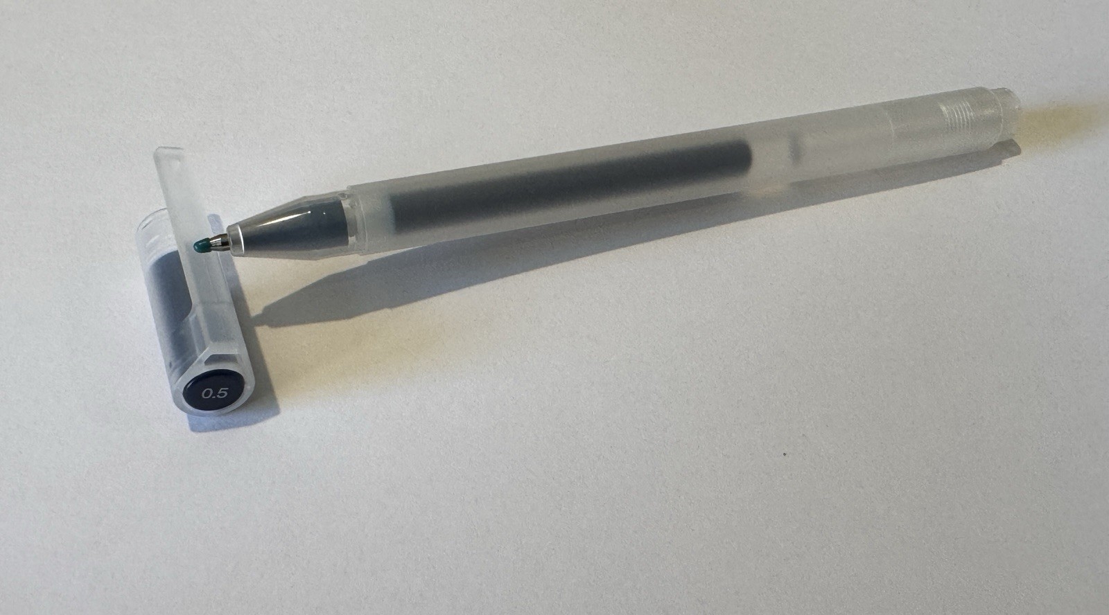 Muji Gel Ink 0.5mm Ballpoint Pen Cap Type – BlueBlack
