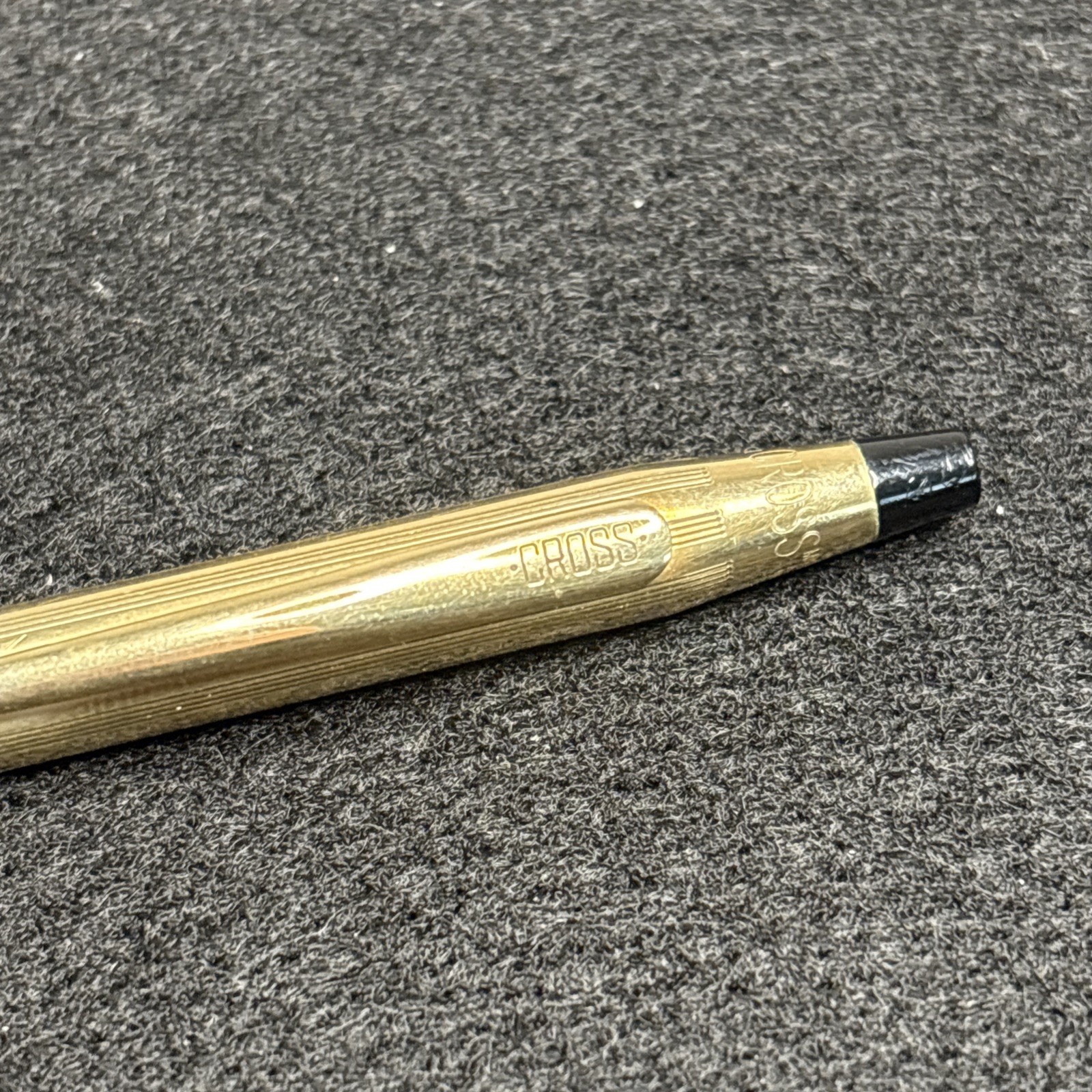 Cross 1/20 10KT Gold Filled Retractable Ballpoint Pen, Gold Trim, Blue & Black