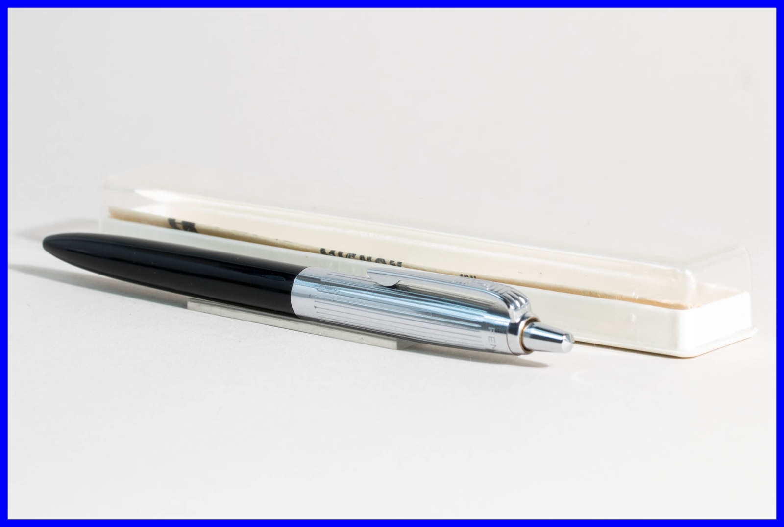 1961 Fend Noble Ballpoint Pen Truxa Chrome & Black / Day of the Horse Pforzheim
