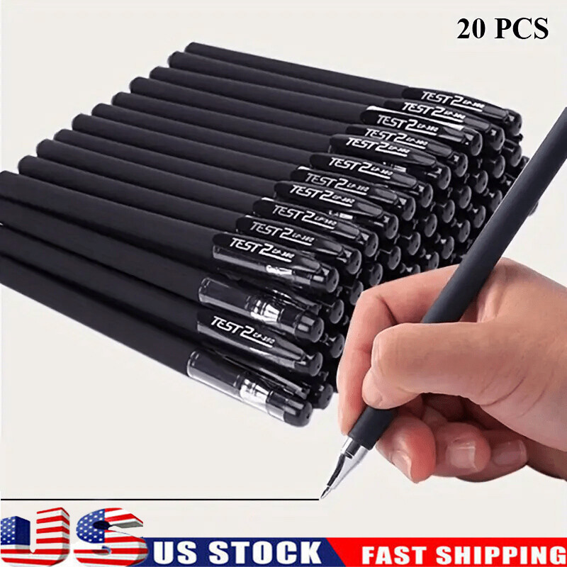 20x Black Quick-Dry Signature Ballpoint Pens Bulk Cheap Office School Must-Haves