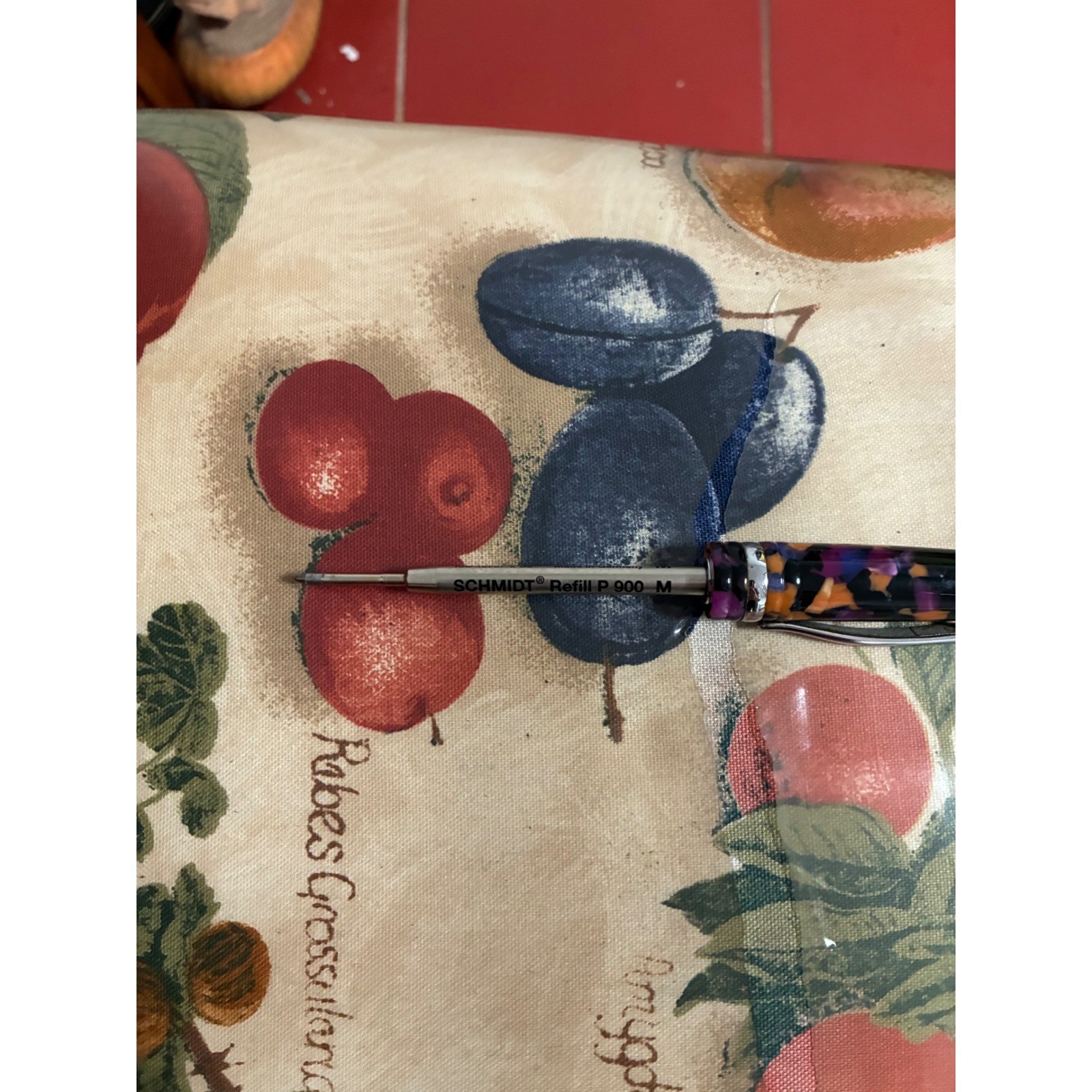 Monteverde Invicta Ballpoint Pen Mosaic Purple Orange Black Schmidt Refill M