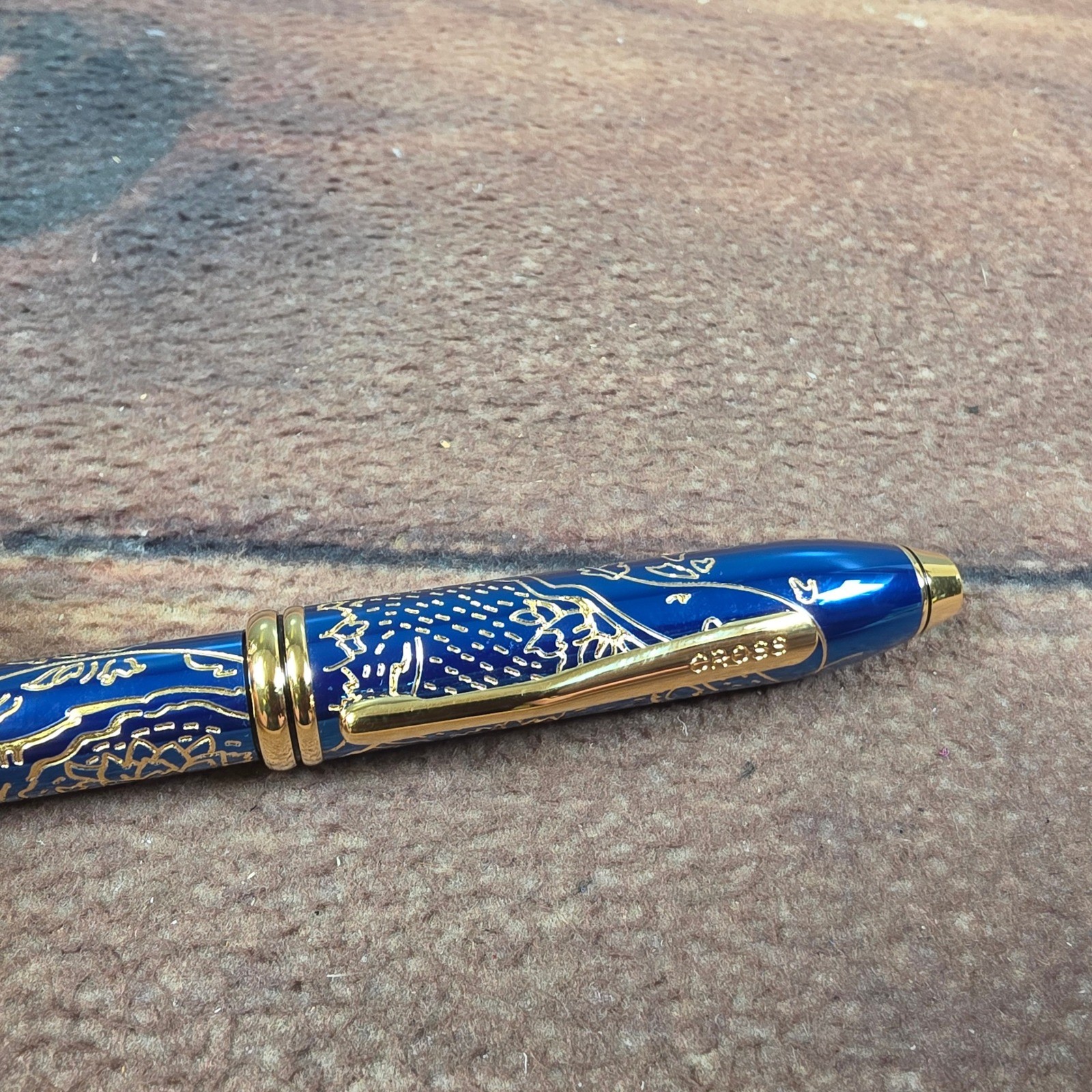 Cross Sauvage Ballpoint Pen Year of the Dragon Blue Gold Good Special Edition