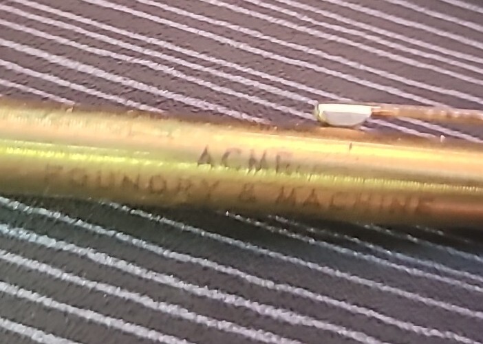 VTG Autopoint Celluloid Pen ACME Foundry & Machine Co Coffeyville KS A151