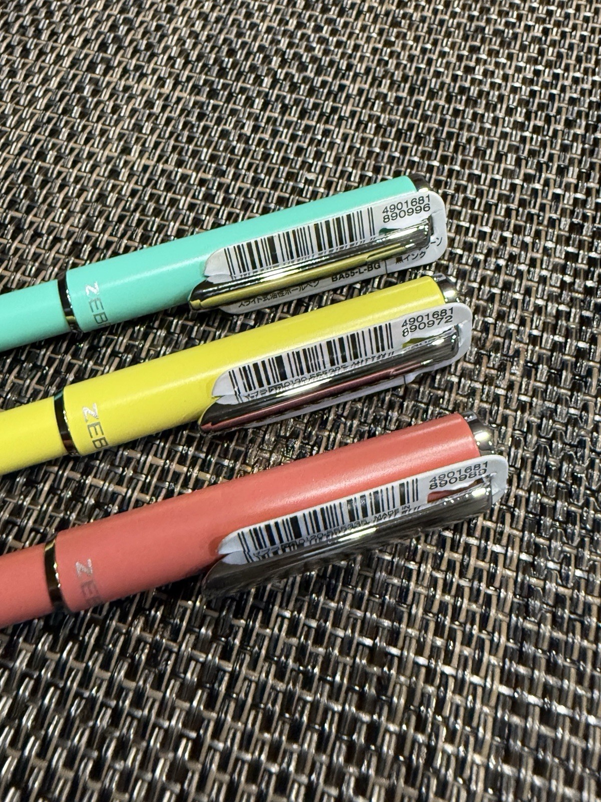 Zebra SL-F1 Mini Retractable Ballpoint Pen 0.7mm Loft Limited 3 Color Set Japan