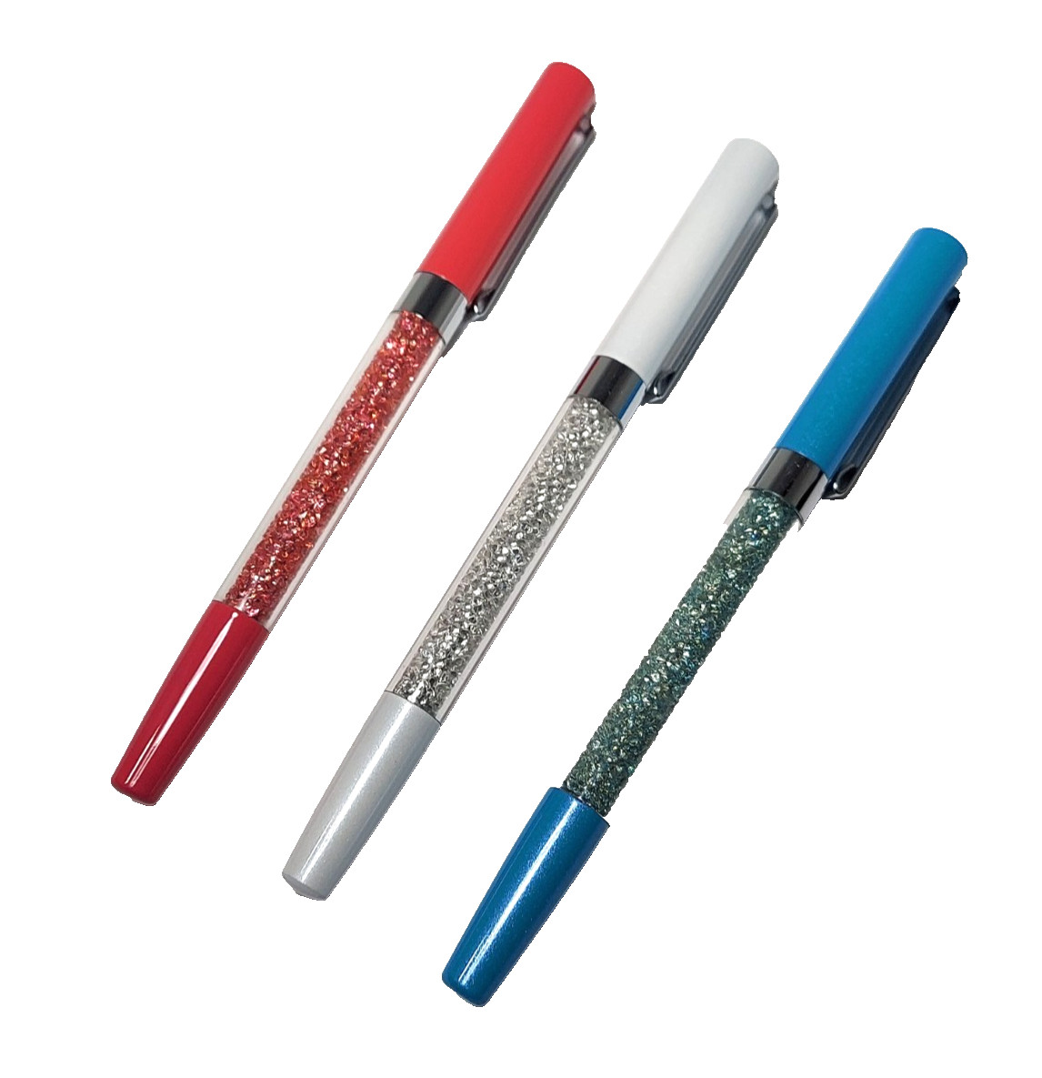 Set Of 3 Crystalline Pens Black Ink Crystal Rhinestone Gem Sparkle *Black Ink #3
