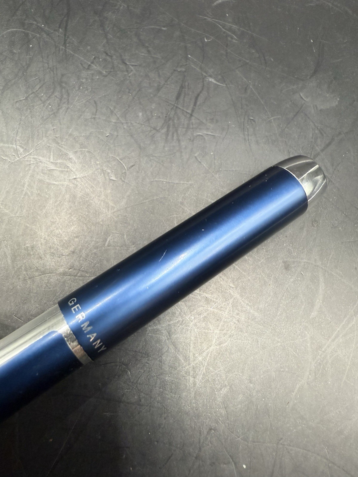 Pelikan Pura K40 Blue & Silver Ballpoint Pen Made In Germany Needs Ink Refill