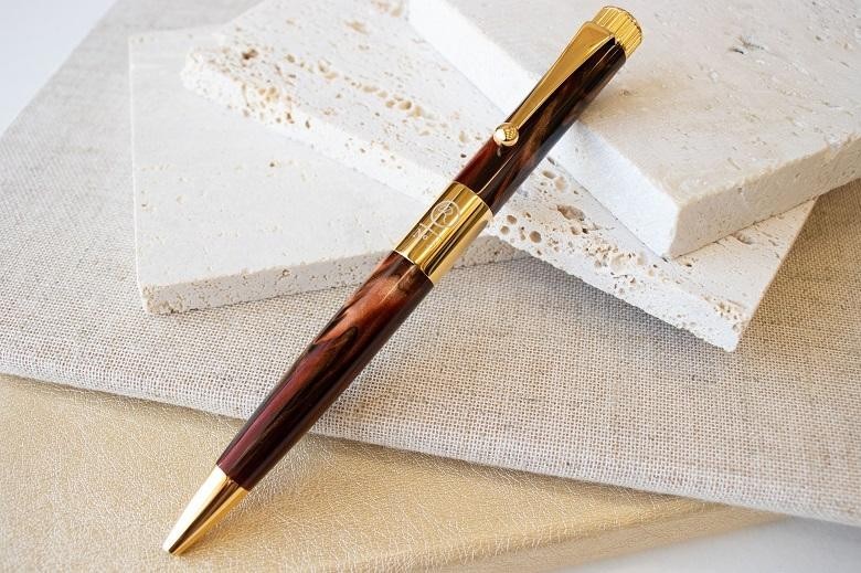 Japan Itoya Romeo No.3 Italian Auric Amber Limited Edition Ballpoint Pen