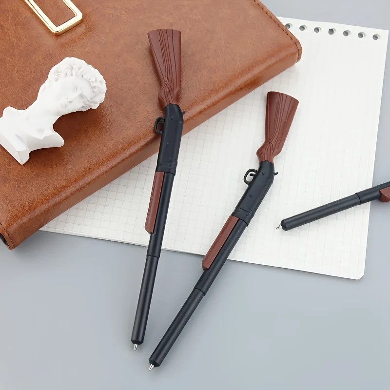 5pcs Shotgun Pen Set – Novelty Gun Ballpoint Pens Office School Writing Gift