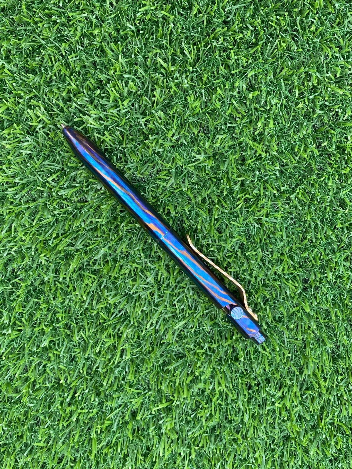 Timascus Titanium Bolt Action Pen – EDC Gift | Handmade Luxury Ballpoint